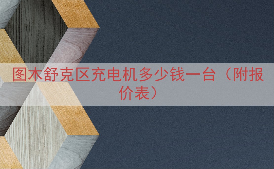 图木舒克区充电机多少钱一台（附报价表）